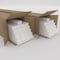 Ekena Millwork 48H x 5/8T Adjustable PVC Slat Wall Panel Kit w/ 1W Slats, Unfinished contains 42 Slats SWP84X48X0625UN - alternate 6